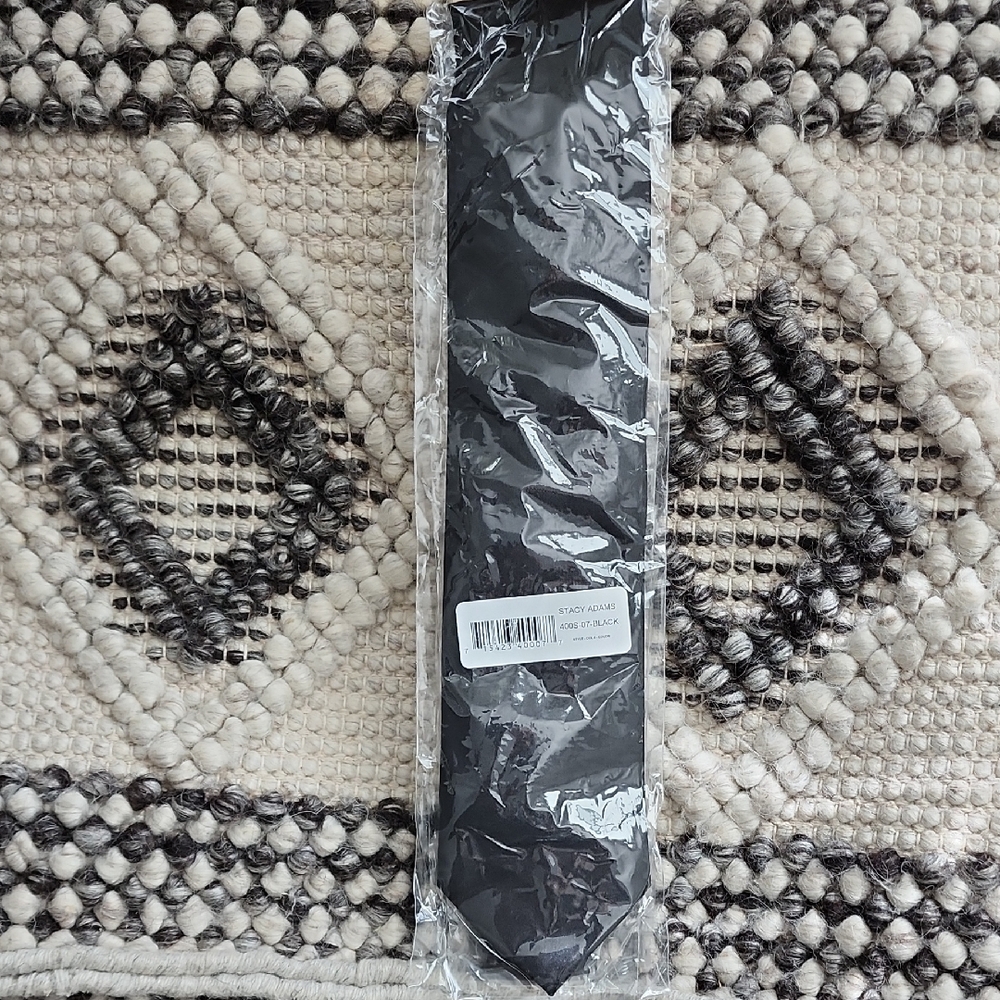 Stacy Adams Sleek Black Tie